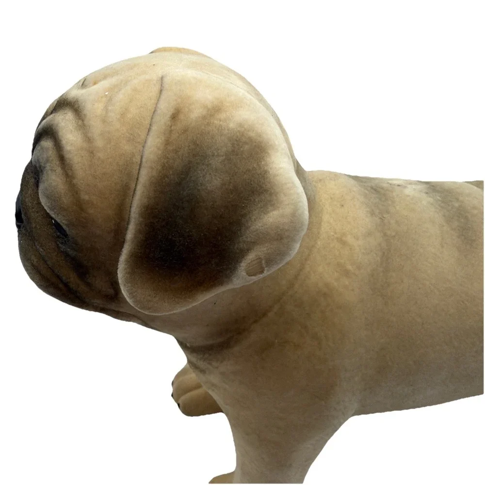 Realistic Pug Dog Statue Sculpture Unbranded